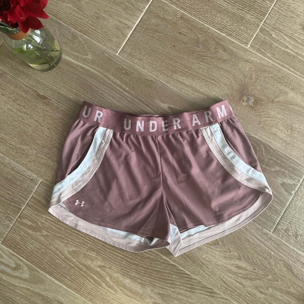 Pink Under Armor Running Shorts